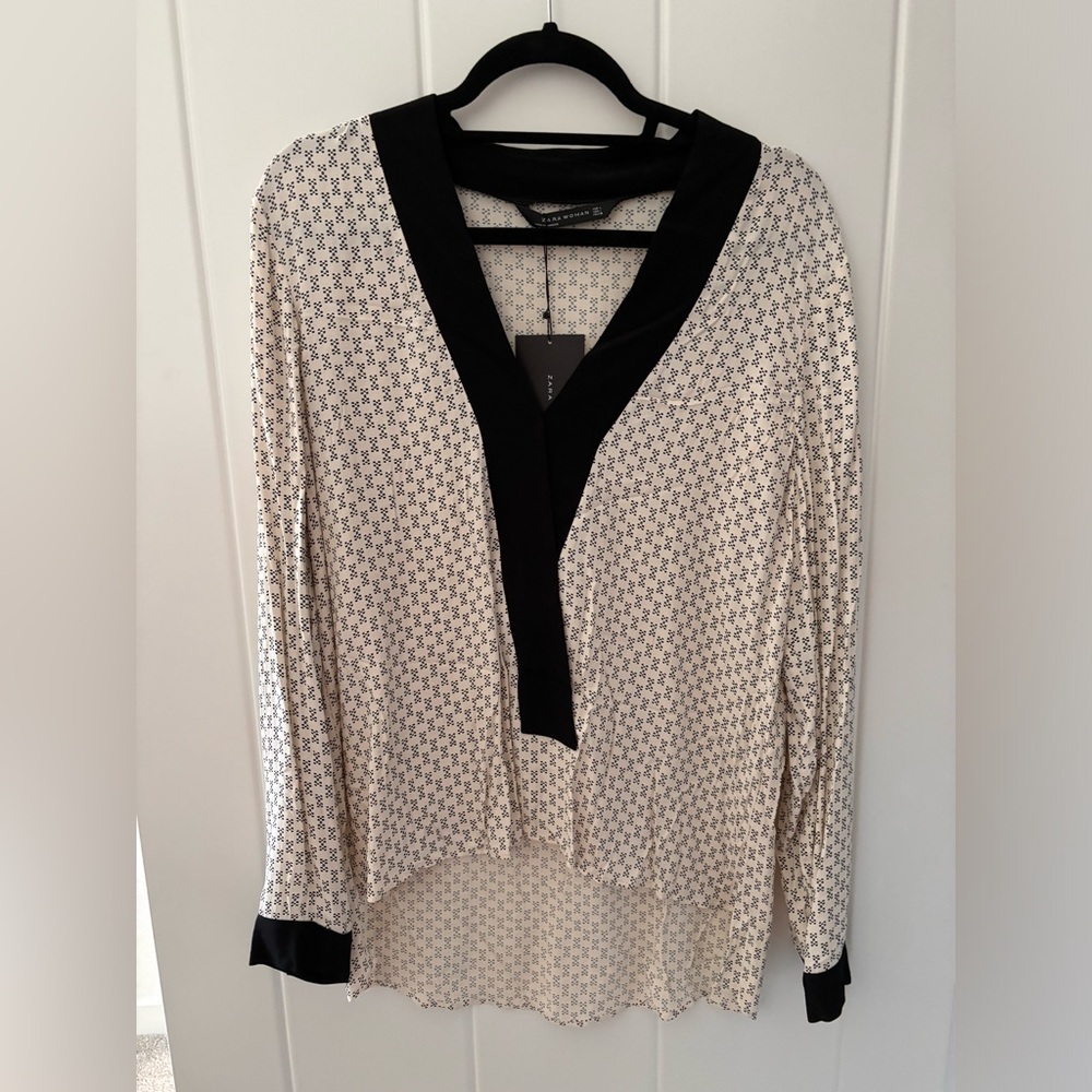 ZARA printed tunic top NWT